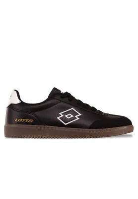 A single black sneaker is shown against a white background.