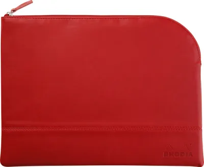 Produktbild von Rhodia Rhodiarama Etui aus Kunstleder Reißverschluss, 21x28 cm Mohnrot 116744C