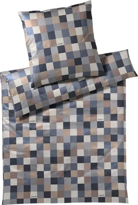 Produktbild von JOOP! Mako-Satin-Bettwäsche-Garnitur Mosaik Relaunch Farbe Ocean Größe 200x220+2x80x80 cmJOOP! Mako-Satin-Kissenbezug einzeln Mosaik Relaunch Farbe Ocean Größe 80x80 cm AL