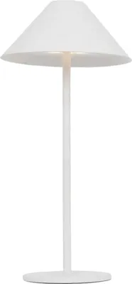 Produktbild von LED Tischlampe Tragbar für Außen Metall mit wiederaufladbarer Batterie USB Kivuli Schwarz