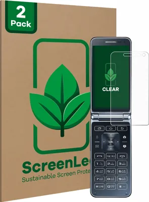 Produktbild von 2x ScreenLeaf Schutzfolie für Samsung Galaxy Folder 2 nachhaltiger Displayschutz Display Schutz Folie Klar Transparent