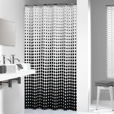 Produktbild von Sealskin Duschvorhang Speckles schwarz, 233601319