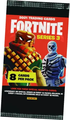 Produktbild von Panini Fortnite Karten Serie 3 (2022) - Fortnite Trading Cards Sammelkarten - 1 Booster
