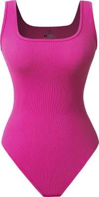 Immagine prodotto di Body da donna modellante a spalline Basic Casual da allenamento rosa pastello S