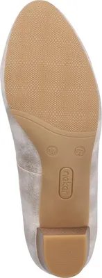Produktbild von Rieker Damen Pumps mit runder Zehenform und Blockabsatz 44650, Größe:42 EU, Farbe:Gold