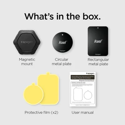 Zdjęcie produktu dla Spigen Kuel QS11, Telefon komórkowy/Smartfon, Uchwyt pasywny, Samochód, Czarny