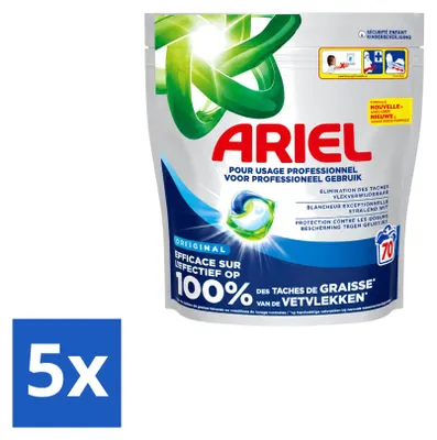 Produktbild von 5 x Ariel All-in-1 Pods Regular - Waschmittel - Vorteilspackung - 5 Stücke
