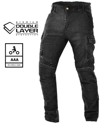 Immagine prodotto di Trilobite Acid Scrambler Jeans da moto a doppio strato, schwarz, 32/32