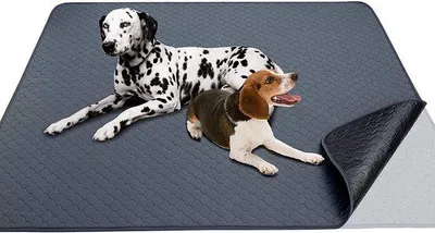 Produktbild von Hundematte für große Hunde, 105 x 120 cm, Trainingsmatte, schnell trocknend, wasbar, Hundebett, herstellbar