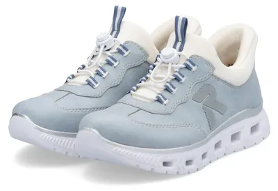 Produktbild von Rieker Damen Sneaker Low Halbschuhe Schuhe M6071-12 Blau , Schuhgröße:37 EU