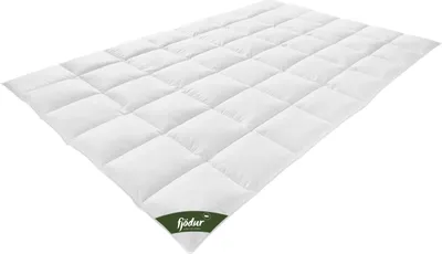 Produktbild von fjödur „Frida“ Daunendecke mittelwarm 135x200 cm – 90 % Daunen – 100 % Baumwolle – atmungsaktiv & temperaturausgleichend