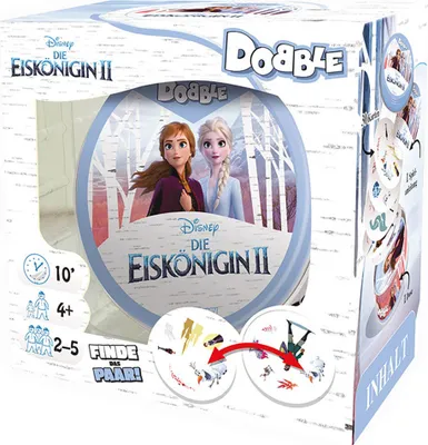 Produktbild von Asmodee Dobble Disney Frozen II - Kartenspiel - Familienspiel - 2-5 Spieler - ab 4 Jahren
