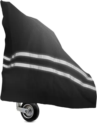 Productafbeelding van Zwarte beschermhoes voor dissel, aanhanger en camper van 600D-oxfordweefsel, waterdicht, uv-bestendig en weerbestendig