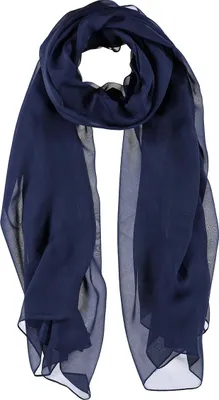 Immagine prodotto di Sciarpa in chiffon blu navy da donna Passiatti