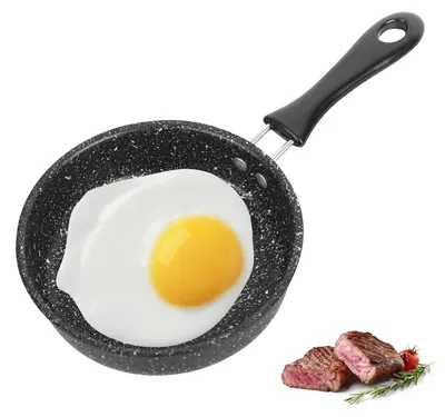 Mini-Bratpfanne Ø 14 cm, antihaftbeschichtet, gusseisern, schwarz