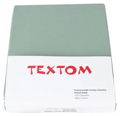 Produktbild von Textom Jersey Spannbettlaken Grün Hoher Matratze Premium