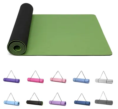 Immagine prodotto di Tappetino da yoga antiscivolo da 6 mm con tracolla