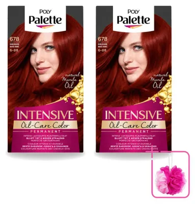 Obrázok produktu pre 2 ks farby na vlasy Poly Palette, odtieň 6-88 Rubínová červená - 115 ml - balenie s dvojitou dávkou
