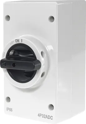 Produktbild von Hauptschalter DC Trennschalter Solar Ausschalter 4-polig 32A 1000V PV Switch MC4 mit Gehäuse IP65