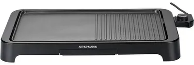 Produktbild von Elektrischer Grill –  – AMPL204 – 2000 W – Zwei Temperaturzonen – Antihaftbeschichtung – Einstellbares Thermostat – Schwarz