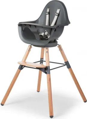 Produktbild von CHILDHOME 2-in-1 Baby-Hochstuhl Evolu One.80° Anthrazit CHEVO180NA
