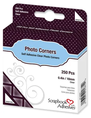 Fotoecken transparent, 250 Stück, 9 mm, selbstklebend