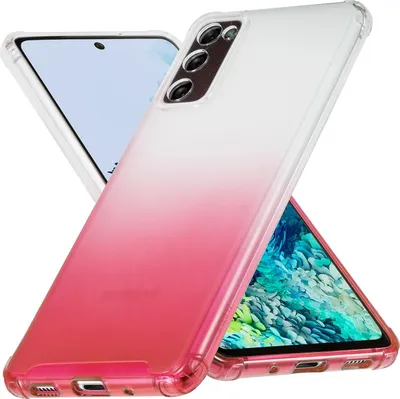 Produktbild von Conie Farbverlauf Schutzhülle für Samsung Galaxy S20 FE Silikon Case Kamera Schutz Cover Hülle in Rot matt