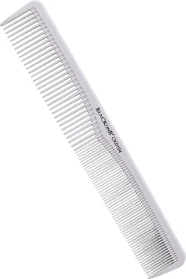 Produktbild von Blackomb - Professioneller keramischer Haarschneidekamm, Antistatischer Kamm, Kamm zum Haare Schneiden, Haarschneidehilfe, Schneidekamm, Weiß