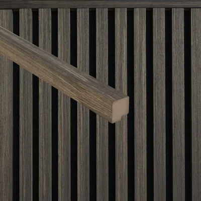 Produktbild von HOME DELUXE Abschlussleiste für Akustikpaneel ENDO Smoked Oak - 240 cm - Menge: 3 | Abschlussleiste, Akustikpaneele Abschluss, Leiste für Akustikpaneele