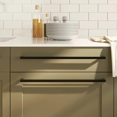 Obrázek produktu pro vidaXL Nábytkové úchytky 5 ks černé 480 mm nerezová ocel