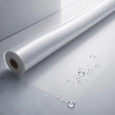 Obrázek produktu pro Průhledná samolepicí fólie na ochranu stěn, 60 cm x 10 m – ideální pro ochranu kuchyně před postříkáním