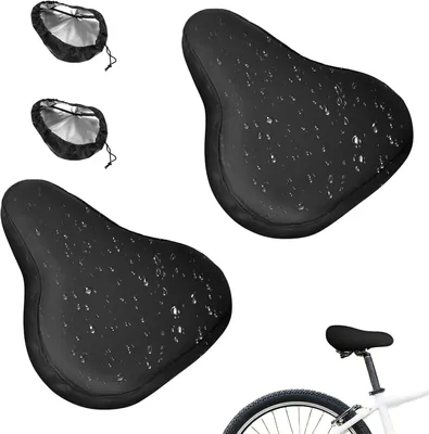 Produktbild von Fahrradsattelbezug 24x27x10,5 cm, 210D Oxford, wasserdicht, mit Kordelzug, für Stadtfahrrad