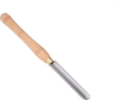 Immagine prodotto di Utensile da tornitura HSS con inserto antiscivolo - Comodo manico in legno - A grana fine, ideale per progetti fai da te.