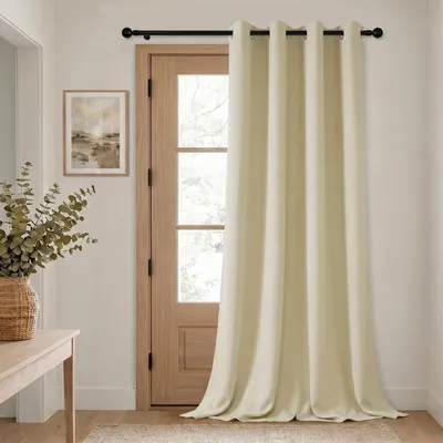 Produktbild von Verdunkelungsvorhang Thermovorhang Blickdicht H260xB140cm Hellbeige