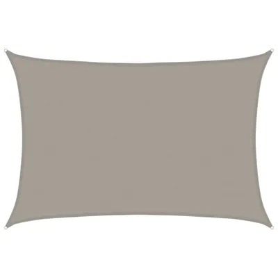 Image de Voile d'ombrage 160 g/m² rectangulaire gris clair 5x6 m PEHD