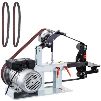 Imagen del producto de Lijadora de banda - Lijadora - Pulidora - Amoladora - Motor de 1500W - Ruedas de lijado 3 en 1