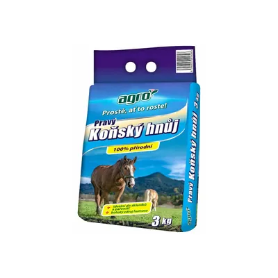 Obrázok produktu pre Agro Pravý koňský hnůj 3 kg