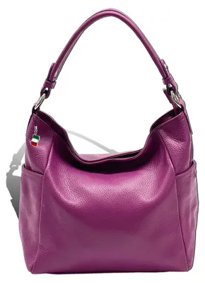 Produktbild von Florence Damen Schultertasche Tasche fuchsia pink Leder Größe 37x12x26 D2OTF199P5