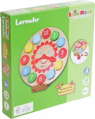 Produktbild von Holz Lernuhr pädagogisches Spielzeug magnetisch