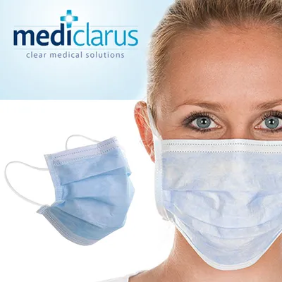 Produktbild von 50x Mundschutz 3-Lagig Atemschutz Maske Mundmaske Atemschutzmaske