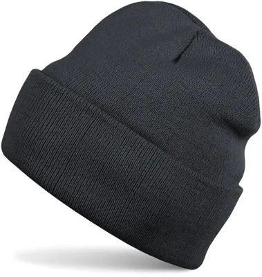 Produktbild von styleBREAKER Uni Beanie Mütze einfarbig | Klassische Feinstrick Winter Strickmütze mit breitem Umschlag | Elastische Beanie in vielen Farben für Damen und Herren