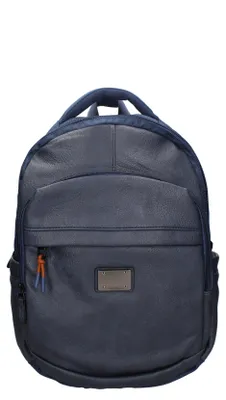 Image de Sac à dos unie, 100% polyester, de couleur grise, style décontracté, avec fermeture éclair et poches