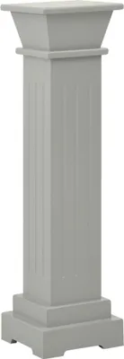 Obrázok produktu pre vidaXL Klasický stĺpový stojan na rastliny sivý 17x17x66 cm MDF