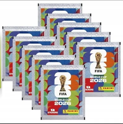 Produktbild von FIFA WORLD CUP 2026 Stickers: 10 packets = 70 WORLD CUP STICKERS