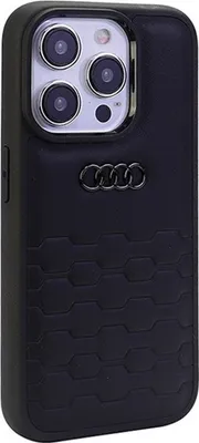 Zdjęcie produktu dla Audi GT Synthetic Leather iPhone 15 Pro Max 6.7 czarny/black hardcase AU-TPUPCIP15PM-GT/D2-BK