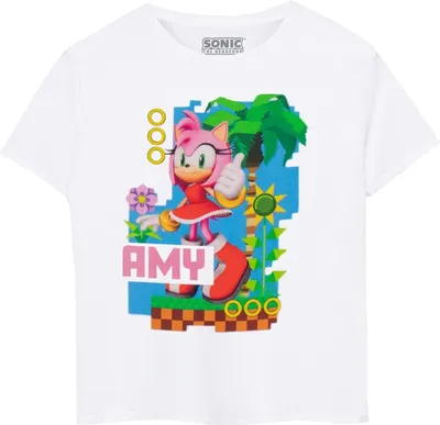 Image de Sonic The Hedgehog - T-shirt pour enfants à manches courtes NS7429 (158-164) (Blanc)
