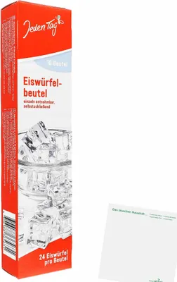 Produktbild von Jeden Tag Eiswürfelbeutel (10Stk) + usy Block