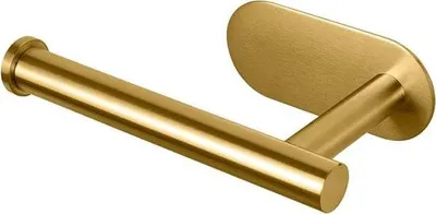 Produktbild von Selbstklebender Toilettenpapierhalter – Edelstahl – Geeignet für Bad und Küche – Gold