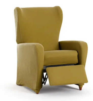 Imagen del producto de Funda elástica para sofá, ideal para sillones reclinables, en color mostaza