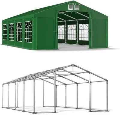 4x8 Partito Verde Tenda WINTER ISD foto principale del prodotto
